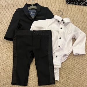 Andy and Evan 3 piece tuxedo 3-6 months worn once’s